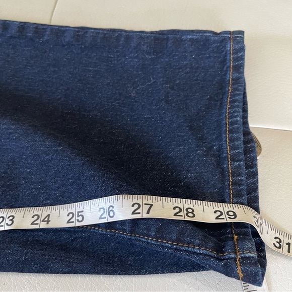 Talbots High Waist Relaxed Jeans 12 dark wash low-stretch 90s straight leg - Picture 11 of 11